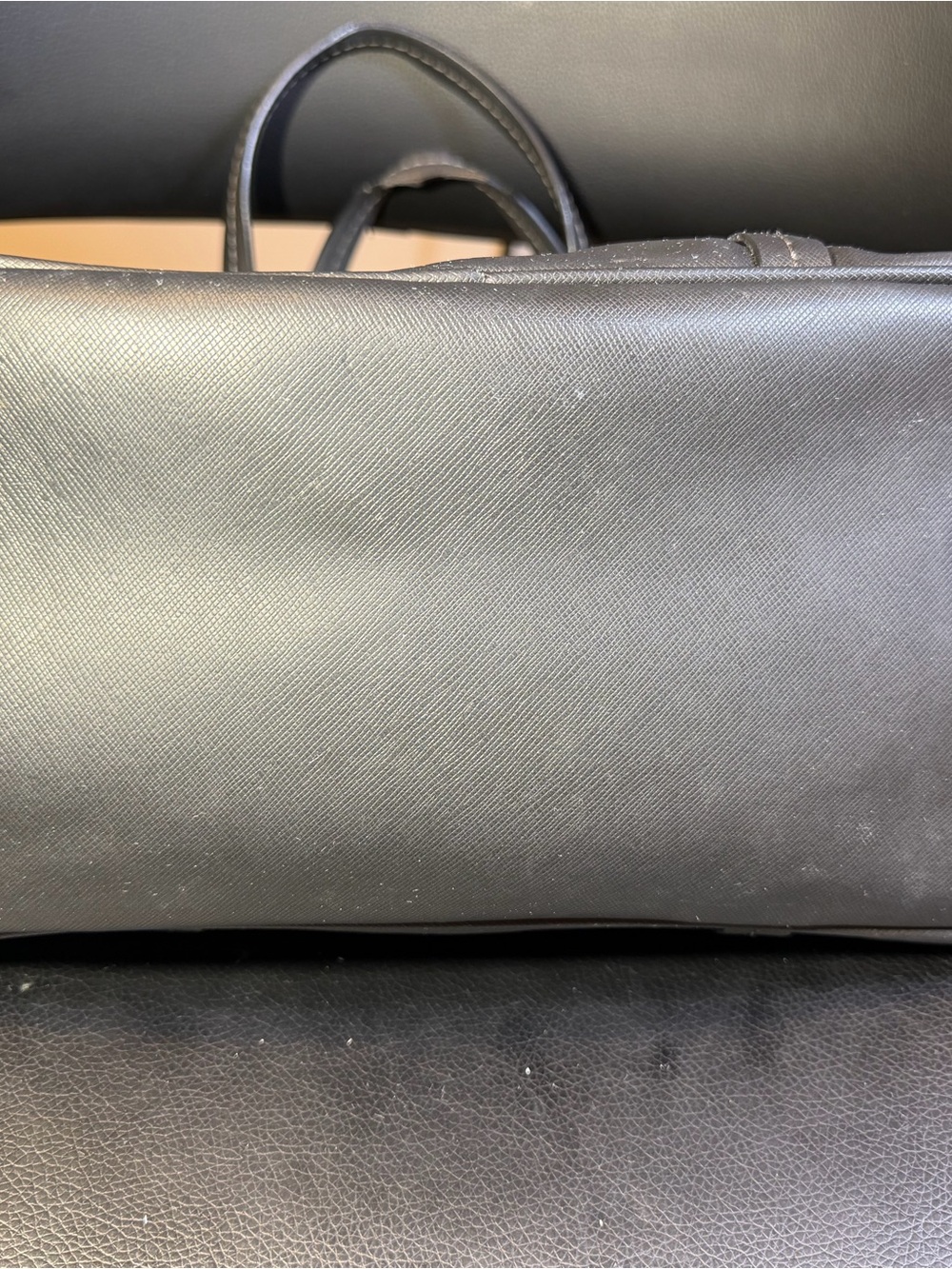 Coach F25671 Peyton Crossgrain Patent Leather Domed Satchel Purse Bag Black - Picture 10 of 16